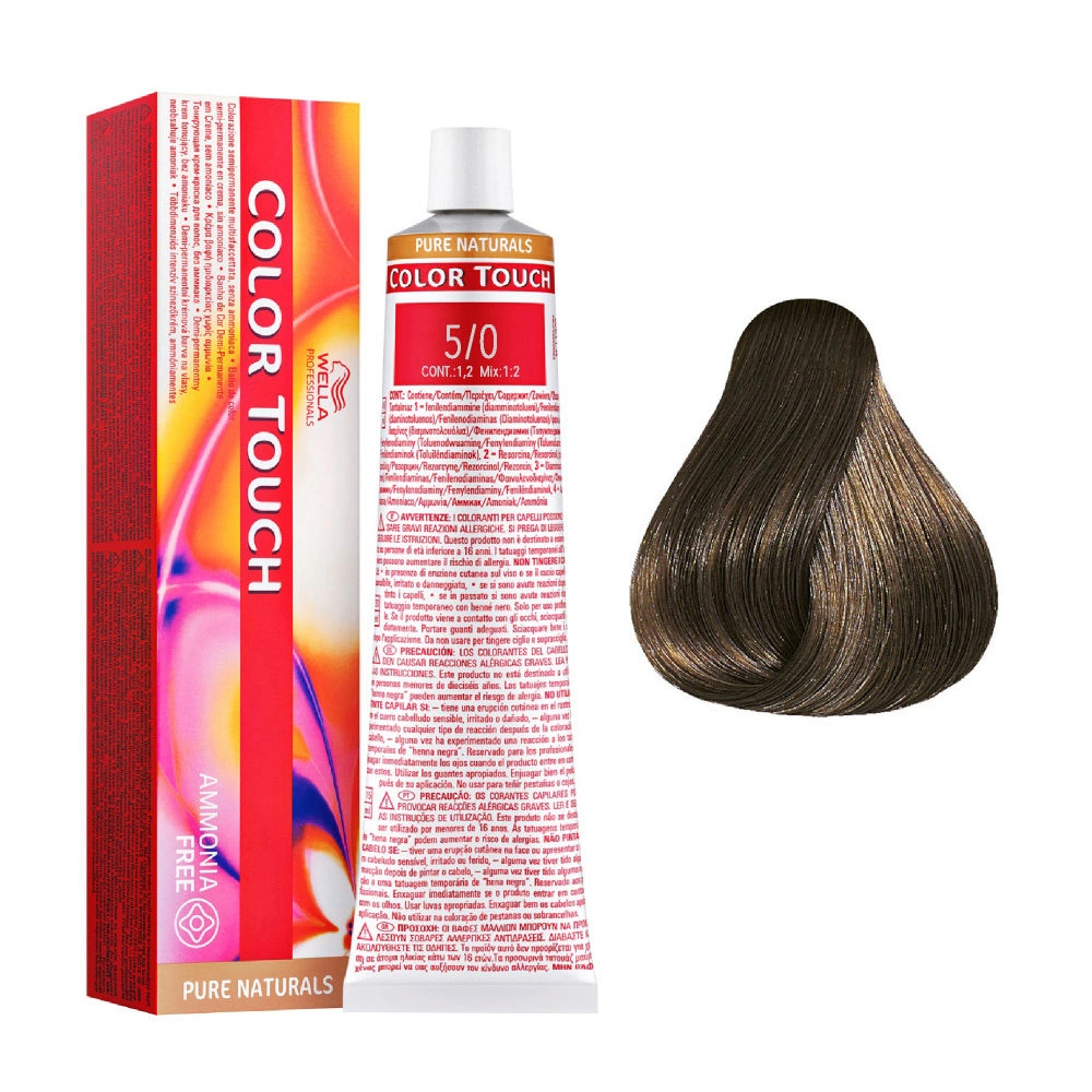 Wella Color Touch Hajszínező - 5/0 60ml Light Brown képe 2